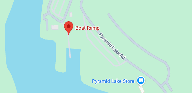 Pyramid Lake Map